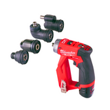 Masina de insurubat / gaurit Milwaukee M12 FUEL™ FDDXKIT-202X cu capete interschimbabile + 2 acumulatori M12™ 2 Ah + incarcator M12 + cutie din plastic