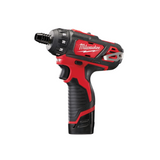 Masina de insurubat subcompacta Milwaukee M12™ BD-202C + 2 acumulatori M12™ 2 Ah + incarcator M12 + cutie din plastic